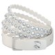 Swarovski Power fehér duplasoros textil karkötő 5518697