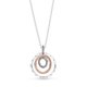 Pandora ékszer Kéttónusú körök ezüst láncon 389483C01-60