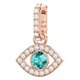 Swarovski Nazar szeme rozé színű charm 5434401