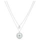 Swarovski Mandala ezüst színű nyaklánc kristályokkal 5541987