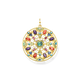 Thomas Sabo Amulett aranyozott ezüst medál színes kövekkel PE828-993-7