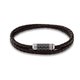 Tommy Hilfiger Duplasoros fonott barna férfi karkötő mágneskapoccsal 2790325
