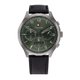 Tommy Hilfiger Asher feket bőrszíjas zöld számlapos férfi karóra 1791856