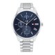 Tommy Hilfiger Damon ezüst színű férfi karóra sötétkék hátlappal 1791850