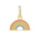 Swarovski Arany színű szivárvány charm kristályokkal 5527005