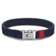 Tommy Hilfiger Hardware kék bőr férfi karkötő 2790226S