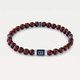 Tommy Hilfiger Bordó golyós gumis férfi karkötő 2790324