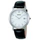 Seiko Klasszikus fekete bőrszíjas világos kvarc férfi karóra SKK645P1