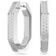 Swarovski Dextera nagy nyolcszögletes ezüst színű fülbevaló 5618308
