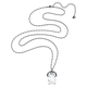 Swarovski Harmonia medál fém láncon 5600042
