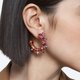 Swarovski Chroma rózsaszín karika fülbevaló 5600895