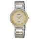 Seiko Solar arany színű női óra Swarovski kristállyal SUP448P1