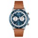 Boss Santiago barna bőrszíjas dual time férfi óra 1513860