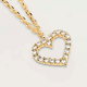 PD Paola White heart aranyozott ezüst nyaklánc CO01-220-U