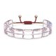 Swarovski Letra rózsaszín kristály karkötő virággal 5614974