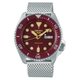Seiko 5 Sports ezüst színű bordó számlapos férfi óra SRPD69K1