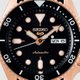 Seiko 5 Sports fekete számlapos rozé férfi karóra SRPD76K1