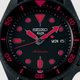 Seiko 5 Sports Street Style fekete rózsaszín kijelzős férfi óra SRPD83K1