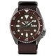 Seiko 5 Sports Sense Style nato szíjas barna férfi óra SRPD85K1