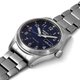 Seiko 5 Sports fémszíjas kék számlapos férfi óra SRPG29K1