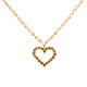 PD Paola Olive heart aranyozott ezüst nyaklánc CO01-223-U