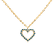 PD Paola Celeste heart aranyozott ezüst nyaklánc CO01-225-U