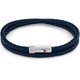 Tommy Hilfiger Dupla soros kék bőr férfi karkötő 2790264S