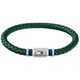 Tommy Hilfiger Zöld fonott bőr férfi karkötő mágneskapoccsal 2790084