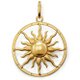 Thomas Sabo 18K arannyal bevont nap ezüst medál PE554-413-12