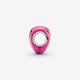 Pandora ékszer Fémes rózsaszín szív charm 793337C03