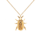 PD Paola Balance beetle aranyozott ezüst nyaklánc CO01-257-U