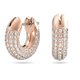 Swarovski Dextera rozé színű karika fülbevaló kristályokkal 5636531