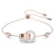 Swarovski Hollow rozé színű állítható karkötő kristályokkal 5636498