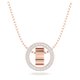 Swarovski Hollow rozé színű nyaklánc kristályokkal 5636500