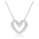Swarovski Una ezüst színű nyaklánc kristályokkal 5625533