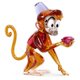 Swarovski Aladdin Abu swarovski kristály figura 5610682