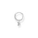 Thomas Sabo Fél pár ezüst karika fülbevaló cirkónia négyzettel CR699-051-14