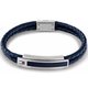 Tommy Hilfiger Duplasoros sötétkék fonott bőr férfi karkötő 2790356