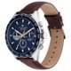 Tommy Hilfiger Owen barna bőrszíjas férfi óra kék számlappal 1791965