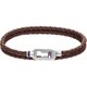 Tommy Hilfiger Duplasoros barna fonott bőr férfi karkötő hilfiger logóval 2790385
