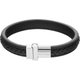 Tommy Hilfiger  Fonott mintás fekete bőr karkötő 2790375