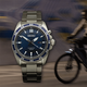 Seiko Kinetic kék számlapos férfi óra SKA783P1
