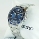 Seiko Kinetic kék számlapos férfi óra SKA783P1