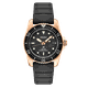 Seiko Prospex solar búvár fekete szilikonszíjas óra  SNE586P1