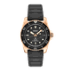Seiko Prospex solar búvár fekete szilikonszíjas óra  SNE586P1
