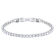 Swarovski Tennisz de luxe ezüst színű karkötő kristályokkal 5409771