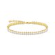 Thomas Sabo Aranyozott ezüst tenisz karkötő cirkónia kövekkel A2029-414-14-L19v