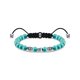 Thomas Sabo Türkiz és ezüst koponyás karkötő A1945-504-17-L22v