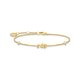 Thomas Sabo Aranyozott ezüst karkötő csikóhallal A2061-414-14-L19v