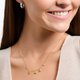 Thomas Sabo Aranyozott ezüst kagylós nyaklánc cirkóniával KE2158-414-14-L45v